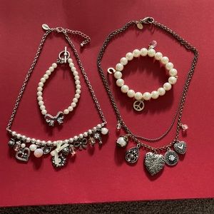 Lot of AEO American Eagle Outfitters Jewelry Necklaces Bracelets Faux Pearls